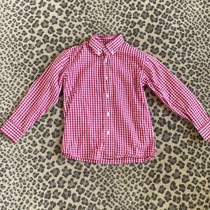 Pennymeade Boys Red Checkered Shirt Size 7